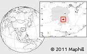 Blank Location Map of Changning, highlighted parent region