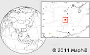 Blank Location Map of Changning