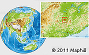 Physical Location Map of Changning