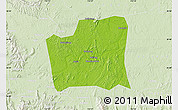 Physical Map of Changning, lighten
