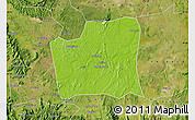 Physical Map of Changning, satellite outside