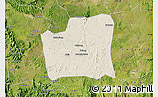 Shaded Relief Map of Changning, satellite outside