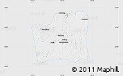 Silver Style Map of Changning, single color outside