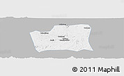 Gray Panoramic Map of Changning, single color outside