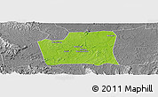 Physical Panoramic Map of Changning, desaturated