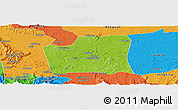 Physical Panoramic Map of Changning, political outside