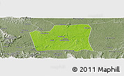 Physical Panoramic Map of Changning, semi-desaturated