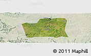 Satellite Panoramic Map of Changning, lighten
