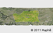 Satellite Panoramic Map of Changning, semi-desaturated