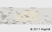 Shaded Relief Panoramic Map of Changning, semi-desaturated