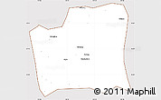 Classic Style Simple Map of Changning, cropped outside