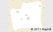 Classic Style Simple Map of Changning, single color outside