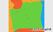 Political Simple Map of Changning