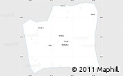 Silver Style Simple Map of Changning, single color outside