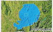 Political 3D Map of Chen Xian, satellite outside