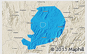 Political 3D Map of Chen Xian, shaded relief outside