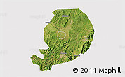 Satellite 3D Map of Chen Xian, cropped outside