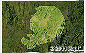Satellite 3D Map of Chen Xian, darken