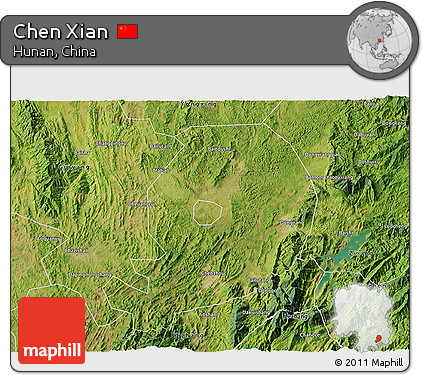 Satellite 3D Map of Chen Xian