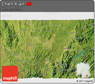 Satellite 3D Map of Chen Xian