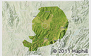 Satellite 3D Map of Chen Xian, lighten