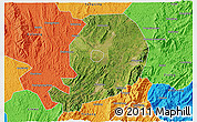 Satellite 3D Map of Chen Xian, political outside