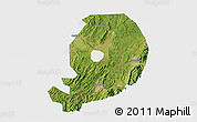 Satellite 3D Map of Chen Xian, single color outside