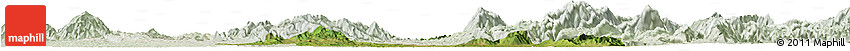 Satellite Horizon Map of Chen Xian, lighten