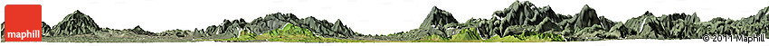 Satellite Horizon Map of Chen Xian, semi-desaturated