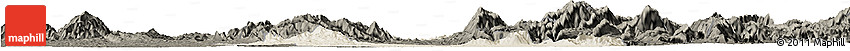 Shaded Relief Horizon Map of Chen Xian, darken Shaded Relief Horizon Map of Chen Xian, darken