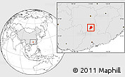 Blank Location Map of Chen Xian, highlighted country