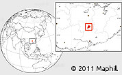 Blank Location Map of Chen Xian