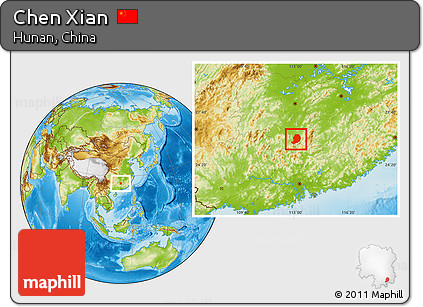 Physical Location Map of Chen Xian