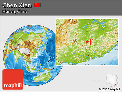 Physical Location Map of Chen Xian