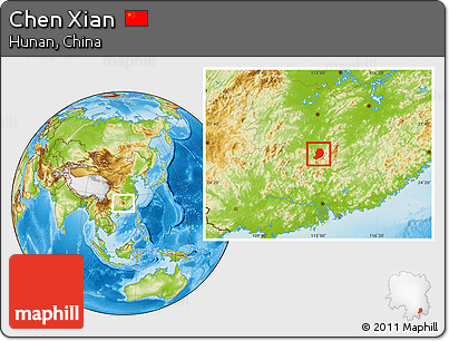 Physical Location Map of Chen Xian