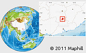 Physical Location Map of Chen Xian, highlighted country