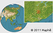 Satellite Location Map of Chen Xian