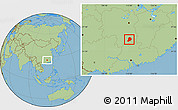 Savanna Style Location Map of Chen Xian