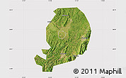 Satellite Map of Chen Xian, cropped outside