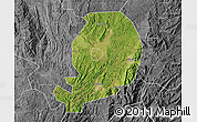 Satellite Map of Chen Xian, desaturated
