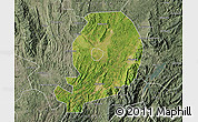 Satellite Map of Chen Xian, semi-desaturated