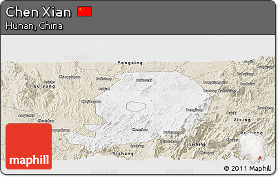 Classic Style Panoramic Map of Chen Xian