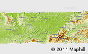 Physical Panoramic Map of Chen Xian