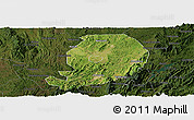 Satellite Panoramic Map of Chen Xian, darken