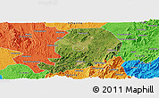 Satellite Panoramic Map of Chen Xian, political outside