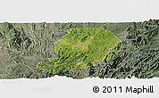 Satellite Panoramic Map of Chen Xian, semi-desaturated