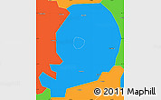 Political Simple Map of Chen Xian