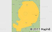 Savanna Style Simple Map of Chen Xian