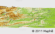 Physical Panoramic Map of Cili