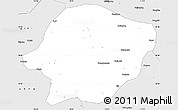 Silver Style Simple Map of Cili